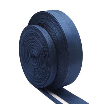 China High Tenacity Woven Flat Polyester Webbing Herringbone Strap 10mm 20mm 30mm By 40mm Thin Blue Custom Made For DIY Gear for sale