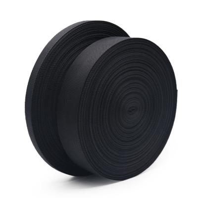 China High Tenacity China Supplies Durable 10mm 20mm 30mm Thin Black Woven Herringbone Polyester Webbing 40mm for sale