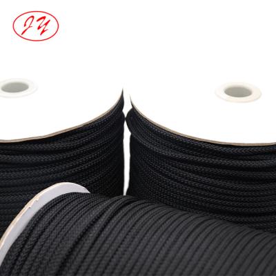 China Black Round 3mm 5mm Cotton Eco-friendly Elastic Factory Running Rope Earloop Roll Up Elastic Rope For Mask for sale