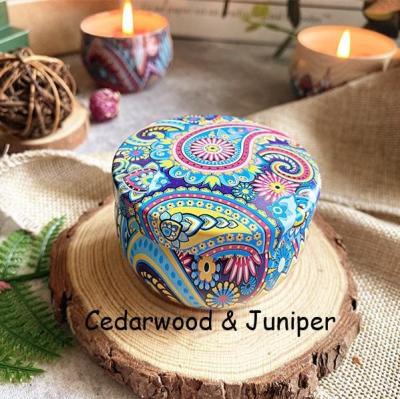 China Modern Southeast Asia Tin Perfume Plant Essential Oil Soy Wax Vietnam Thailand Flower Ma Kou Scented Candles for sale