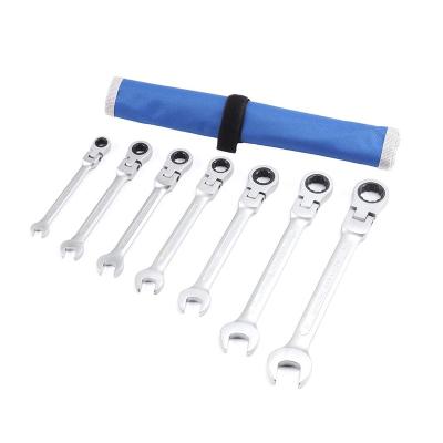 China ALLOY Cable / Ratcheting Wrench Set Unconvertible Combination Finished Steel Ratcheting Wrench Set Ratchet Wrench Socket Kits CRV DIY Tools Master Tool for sale