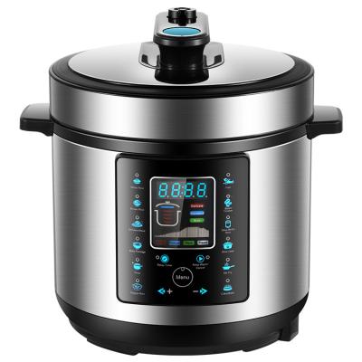 China Pressure Cooker Commercial Nonstick Pot Multi Cooking Appliances Pre Programmed Stainless Steel Electric Pressure Cooker for sale