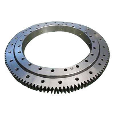 China Aluminum External Swivel Point CROSS Contact ROLLER / Oven Gear Bearing 150mm Excavator Slewing Bearing for sale