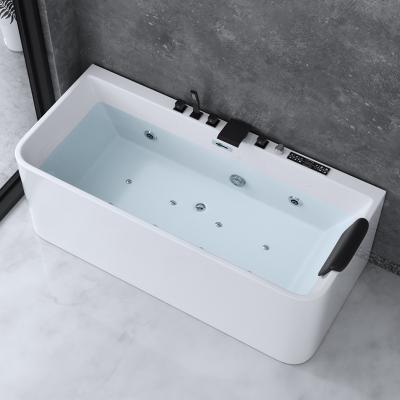 China Freestanding Comfortable European bathtub indoor outdoor acrylic thermostatic massage freestanding adult bathtub for sale