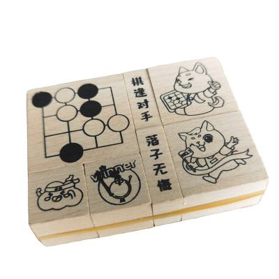 China Factory Direct Sales Office Hot Sale Fashion Cheap Interesting Wooden Stamp 2# for sale