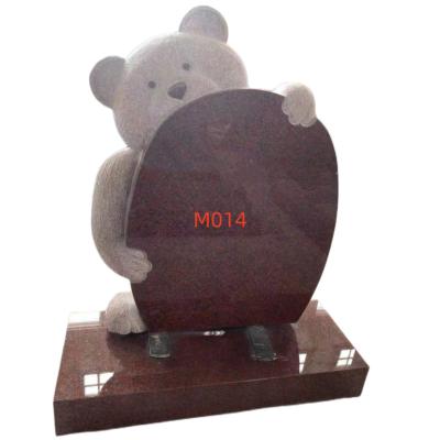 China Factory Customized Modern Headstone Customized Color Granite Angel And Heart Design Tombstones for sale