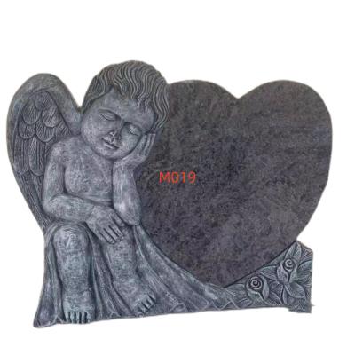 China Modern Granite Cemetery Headstones and Monuments Headstone Baby Grave Stone Headstones Fish for USA Market for sale