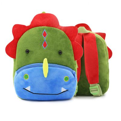 China Lightweight Schoolbag Dinosaur Animal Kids Backpack Boy Girls Plush Backpack Kids Cartoon Plush Backpack for sale