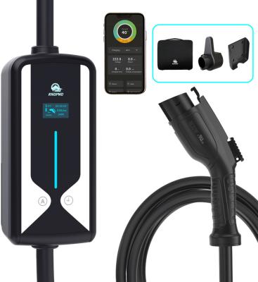 China China-chic New RNOPWO Level 2 40Amp Electric Vehicle Charger with EVSE Premium NEMA 14-50P 22-Foot Cable UL Indoor/Outdoor Charging Station for sale