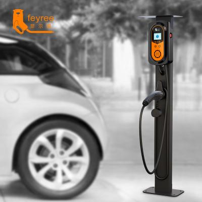 China Screen Display Feyree 32a 7.6kw EV Charger Charging Station Wall Mounted Charging Stations 62196-2 For Electric Vehicle for sale