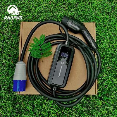 China European America Outside Use Wallbox Car Ac Control 7.6Kw 7Kw 16A 32A Fast Portable Ev Charger With 3.5KW/7KW Battery Power for sale