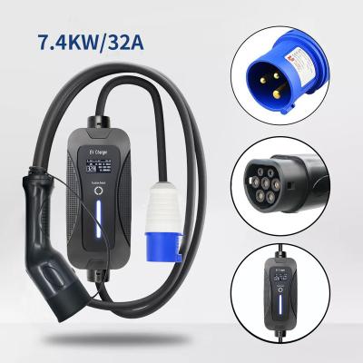 China Feyree High Performance Waterproof Electric Vehicle 3.5kw Batteries SAE j1772 16A Charging Portable EV AC Charger 3.5KW 16A for sale