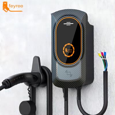 China Charging Electric Car Charging Feyree EV 10A/16A/32A Selectable Solar EV Charging Station Cord Fast Charger For Level 2 Charger for sale