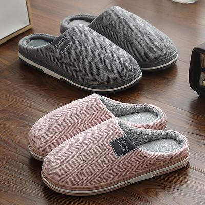 China Wholesale Custom Winter Lightweight Fashion Plush Warm Slippers Household Indoor Men Fuzzy Slippers Unisex for sale