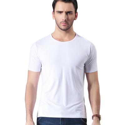 China 5%Spandex Bamboo Fiber Hot Sale Anti-Wrinkle Men's T-shirt 95%Bamboo Short Sleeve T-Shirts For Australia for sale