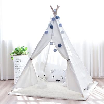 China Inflatable Toy Amazon Hot Selling Indoor Frame Cotton Canvas Child's Play Tent For Kids Room Decoration for sale