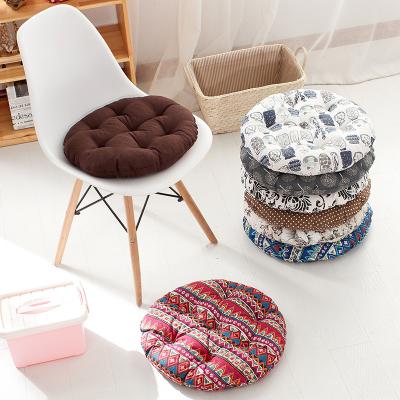 China Thick Massage Canvas Print Office Dining Sofa Outdoor Chair Round Floor Meditation Cushion for sale