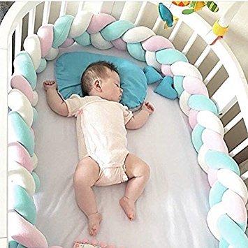 China Decorative Woven Knot Bumper Cushion Pillow Knot Crib Pillow, Bolster Baby Bedding for sale