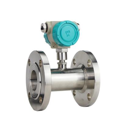 China SS304 304Ss Digital 4-20Ma Rs485 Crude Oil Flow Sensor Turbine Gasoline and Diesel Oil Flow Meter for sale