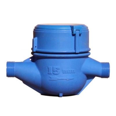 China DN 15 Plastic Water Count ABS Water Meter Body Water Meter Liquid Sealed Water Meter for sale