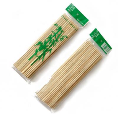 China Easily Cleaned Factory Direct Price environmental portable bamboo flat wooden set stick BBQ skewers for sale