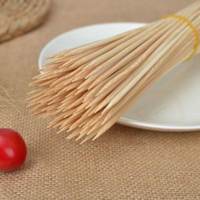 China China Good Quality Easily Cleaned Natural BBQ Sticks Round Strong Wide Bamboo Skewers for sale