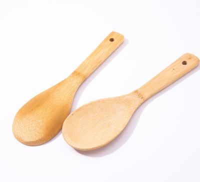 China 2023 Sustainable Factory Wholesale Simple High Quality Bamboo Small Solid Wood Rice Spoon for sale