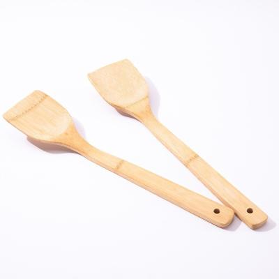 China Sustainable Customized Bamboo Spatula Utensil Bamboo Kitchen Cooking Tools Bamboo Salad Cookware for sale