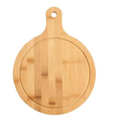 China Wholesale Price Viable Natural Color Large Kitchen Bamboo Cut Cutting Clock Panel for sale