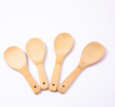 China Factory direct sales environmental protection sustainable wear-resistant natural round bamboo wooden spoon for kitchen for sale