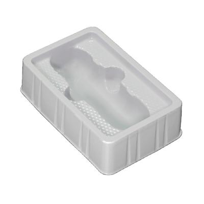 China Cosmetic Customized Disposable Plastic White Insert Tray Electronics Blister Packaging for sale