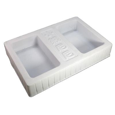 China Hot Sale Cosmetic Plastic Packaging Display Beautiful White Soft Thin Cosmetic Plastic Tray for sale