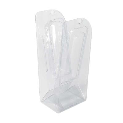 China Disposable Hot Selling Clear PVC Blister Vacuum Forming Packaging Plastic Box Perfume Lotion Clamshell Standup Blister Box for sale