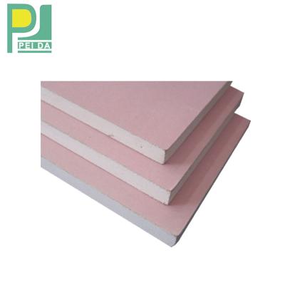 China Plaster Gypsum Board Suspension Red Color Fire Resistant Gypsum Board for sale