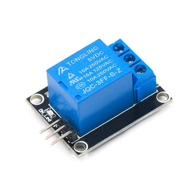 China 5V Relay Module 1 Way 5V Relay Expansion Board KY-019 Trigger Standard Small Size High Level Roadside Cafe for sale