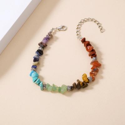 China TRENDY Hot Sale Fashion Handmade Colorful Natural Stone Beads Bracelet Female for sale