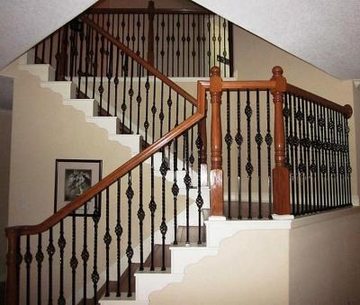 China Modern Simple Indoor Iron Wrought Iron Railings for sale