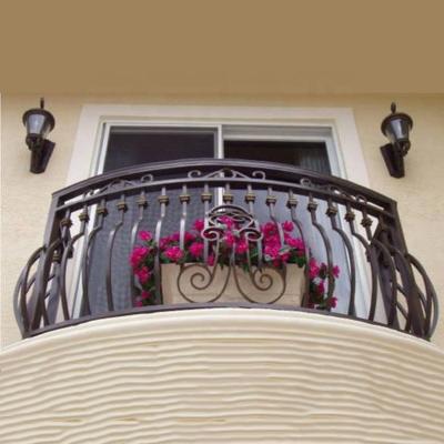 China Modern Traditional Wrought Iron Balcony Grill Designs for sale