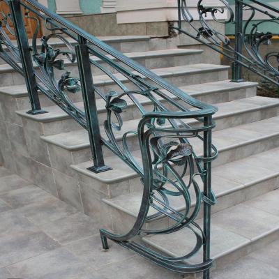 China Traditional Best Selling Outdoor Wrought Iron Railings For Steps for sale