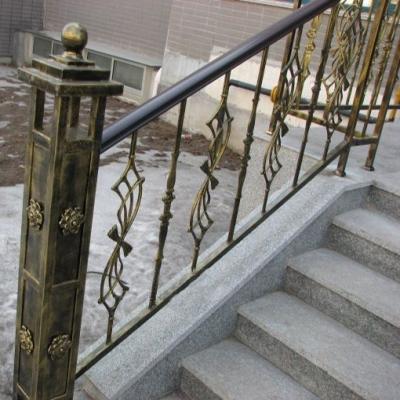 China Best Selling Modern Hotel Wrought Iron Railings Outdoor Staircase Covering for sale