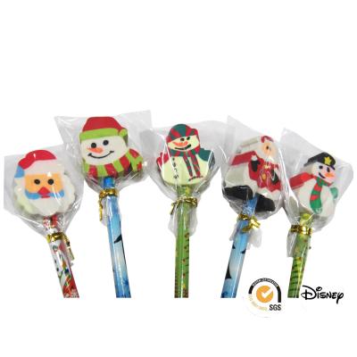 China Christmas Promotional Novelty Rubber Eraser Animal Funny Pencil Topper For Kids for sale