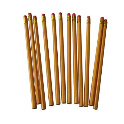 China Custom Logo Cheap Yellow Wooden Pencil HB Promotional Pencil Wholesale Wooden Bulk Pencils for sale