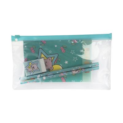 China 100% Eco-friendly School Stationery Kit Cute Colorful Kids Stationery Essential Sets for sale