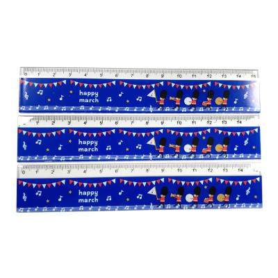 China 15cm Durable Eco-Friendly Standard Ruler Custom Plastic Ruler for sale