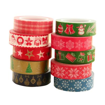 China Decorative High Quality Adhesive Waterproof Christmas Washi Tape ANTISTATIC for sale