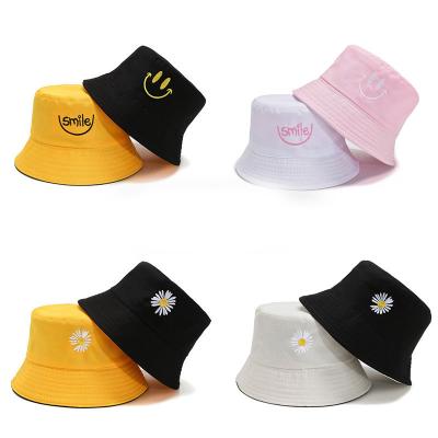 China High quality plain daily bulk unisex adult unisex reversible cotton wear bucket hat custom print with custom logo for sale