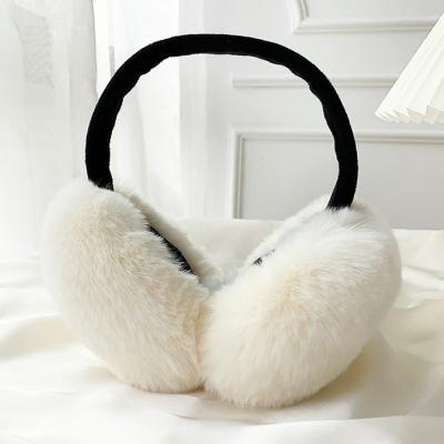 China Women Outdoor Warmer Girls Fashion Winter Ear Muffs Soft Feeling Fluffy Ear Muffs Earmuffs for sale