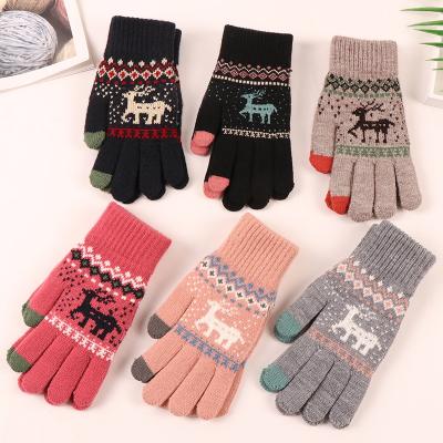 China Soft Cashmere Stretch Gloves Magic Touch Screen Women Warm Winter Fashion Soft for sale