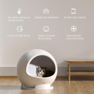 China PETKIT Sustainable Cat House Pet Bed With Intelligent Heating Nest That Can Cool Cat Bed Pet Beds Accessories for sale