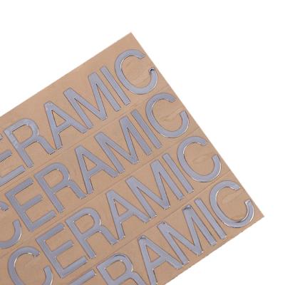 China Waterproof Transfer Gold Foil Metallic 3D Stickers Embossed Label Sticker Metal Sticker Perfume for sale